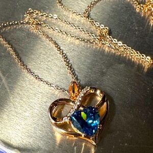 925 Silver gold plated necklace